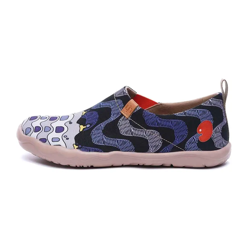 -LA PEDRERA- Men Canvas Art Painted Shoes