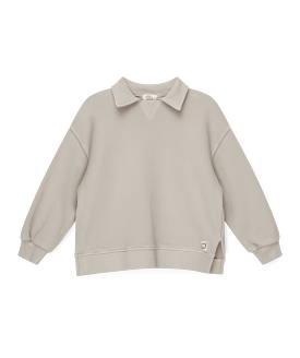 [40%OFF] Organic plush sweatshirt-Light grey