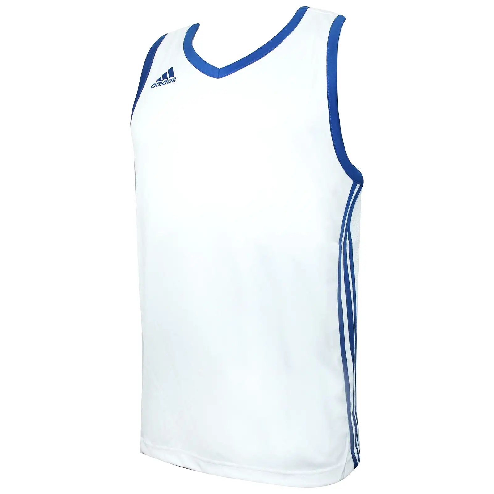 Adidas E Kit 3.0 Mens White Basketball Vest