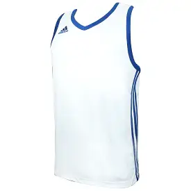 Adidas E Kit 3.0 Mens White Basketball Vest