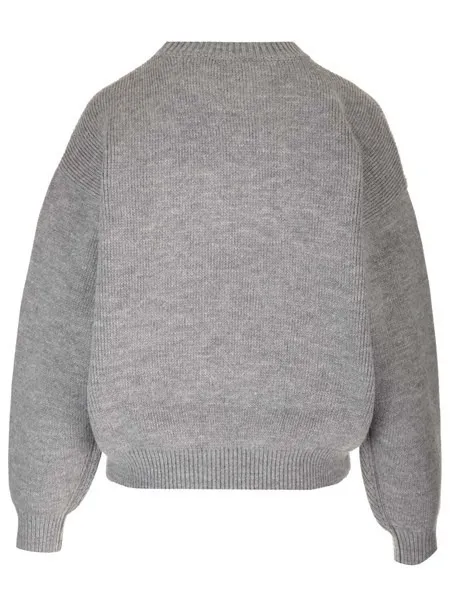 Alexander Wang  |Crew Neck Casual Style Long Sleeves Logo V-neck & Crew neck