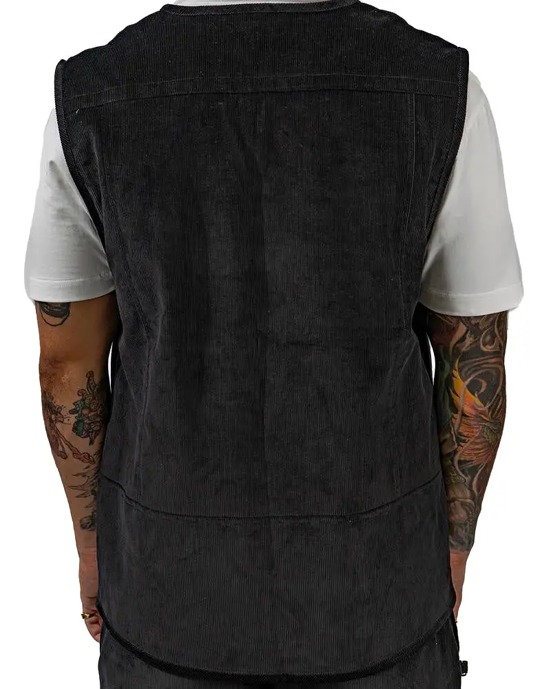 All Smiles Corduroy Zip Vest