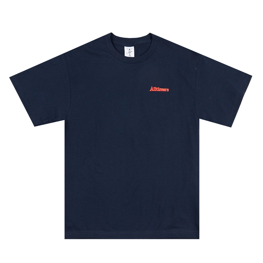 Alltimers Tiny Broadway Embroidered T-Shirt Navy