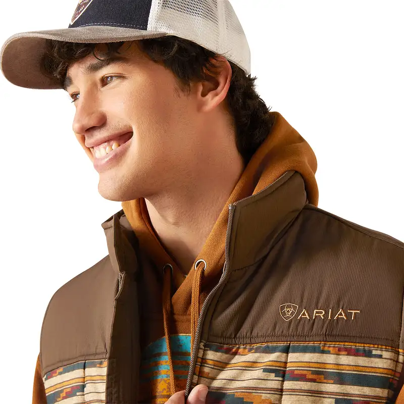 'Ariat' Men's Chimayo Crius Insulated Vest - Sunset Saltillo