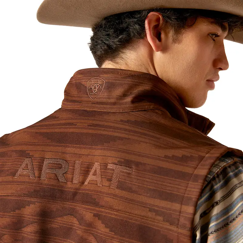 'Ariat' Men's Logo 2.0 Chimayo Vest - Shaved Chocolate