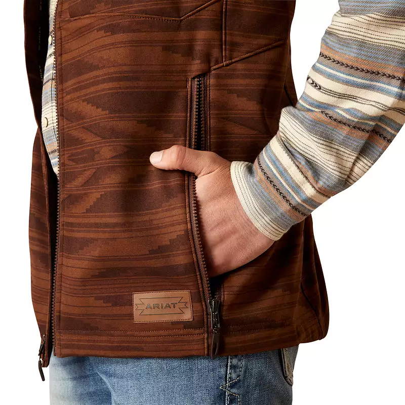 'Ariat' Men's Logo 2.0 Chimayo Vest - Shaved Chocolate