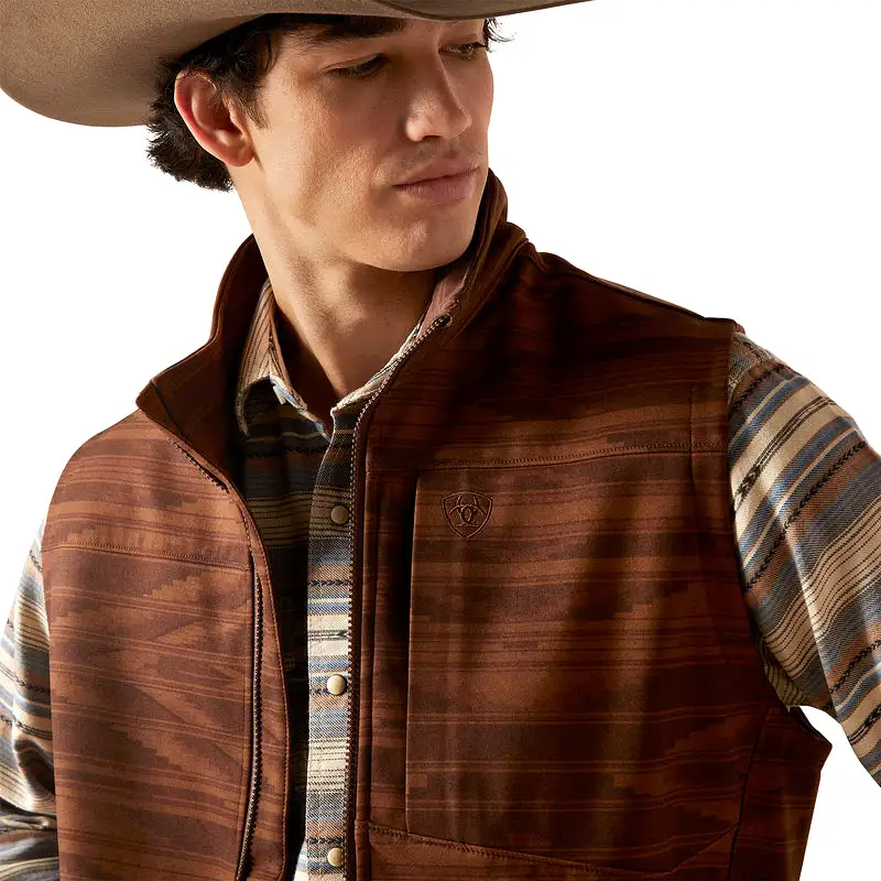 'Ariat' Men's Logo 2.0 Chimayo Vest - Shaved Chocolate