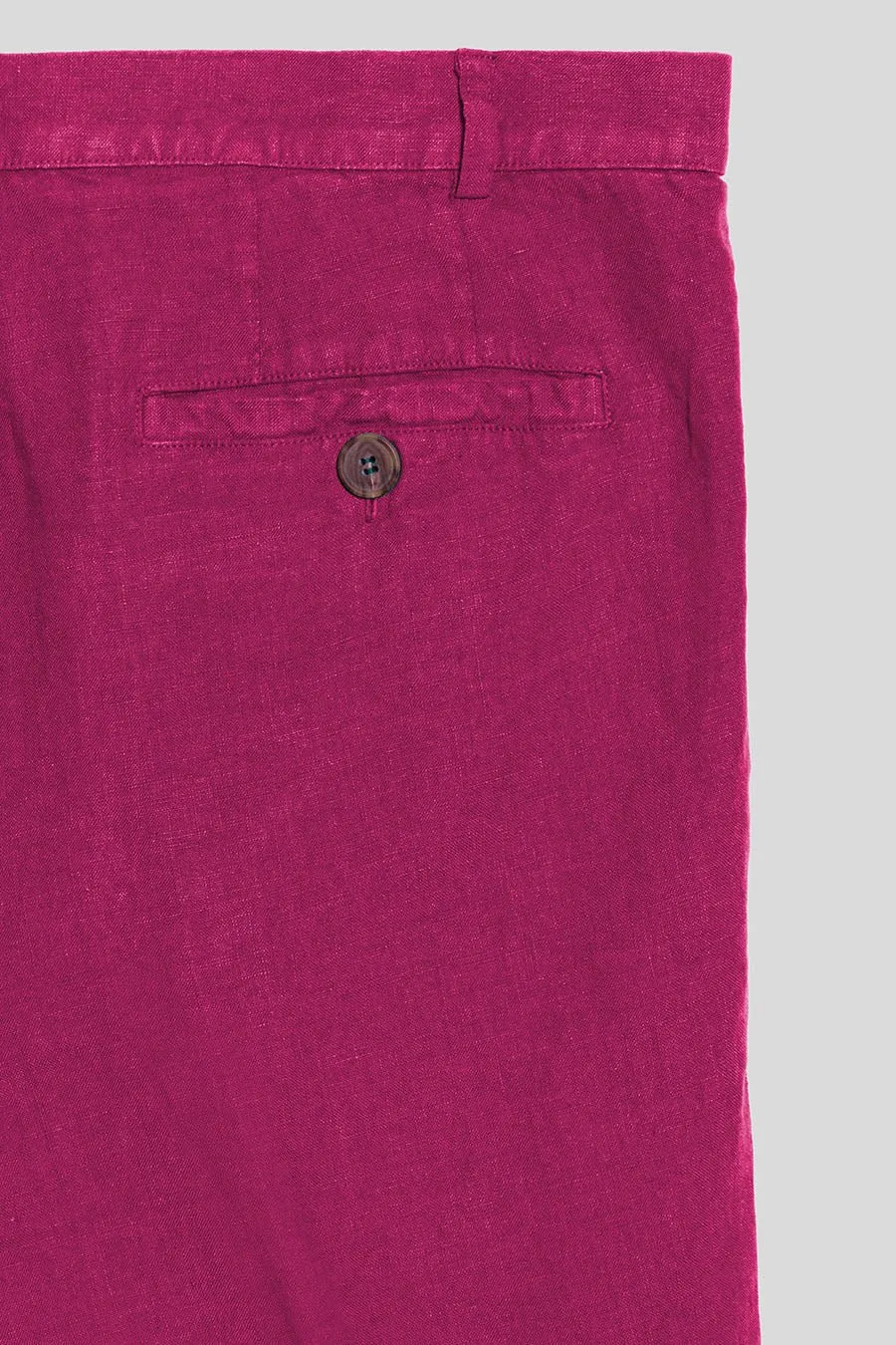 basic linen bermuda shorts fuxia