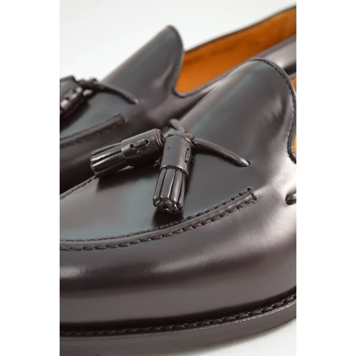 Berwick 1707 Tasselled Slip On (8491) - Dark Brown Rois Dainite