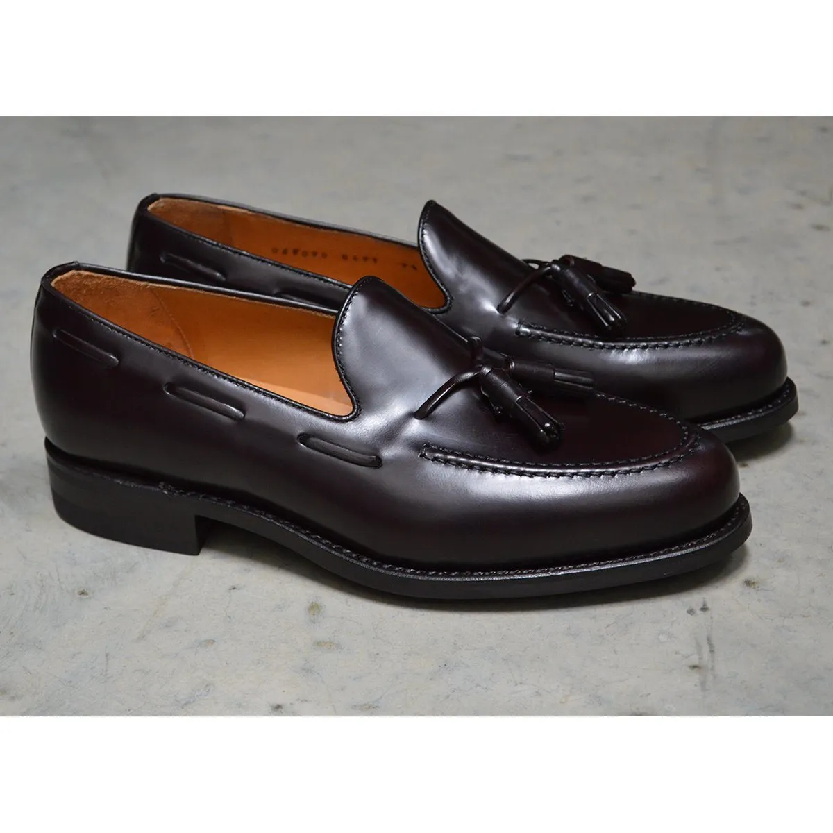 Berwick 1707 Tasselled Slip On (8491) - Dark Brown Rois Dainite