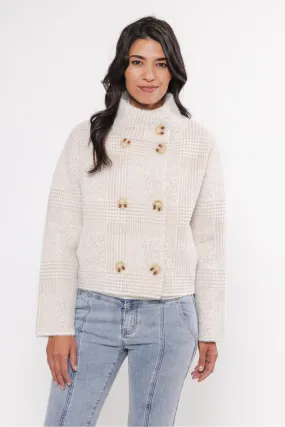 Beth Short Double Breasted Knit Jacket