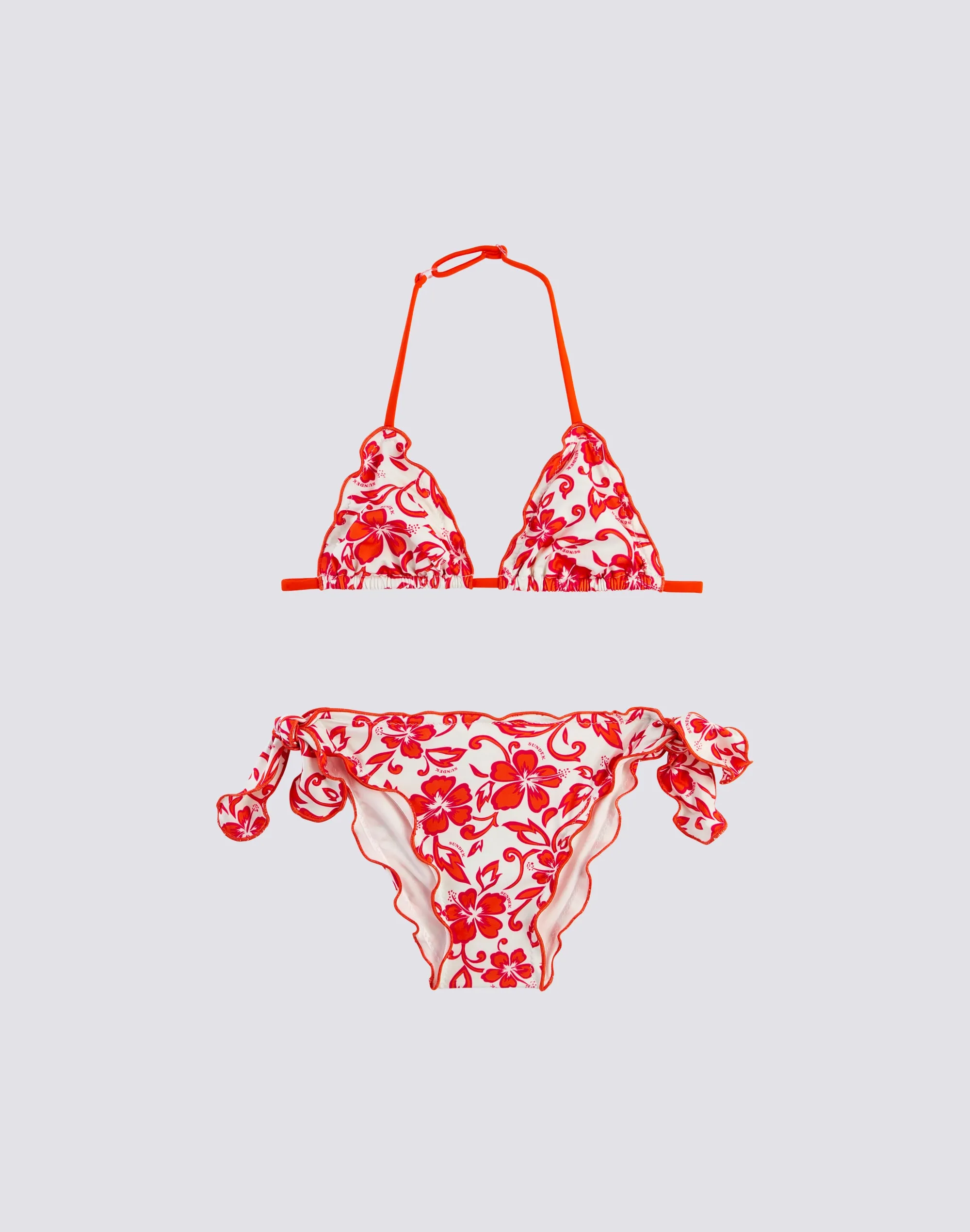 BIKINI BAMBINA CON STAMPA HIBISCUS SK23