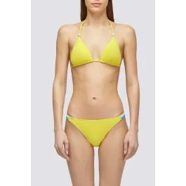 Bikini tinta unita donna Giallo