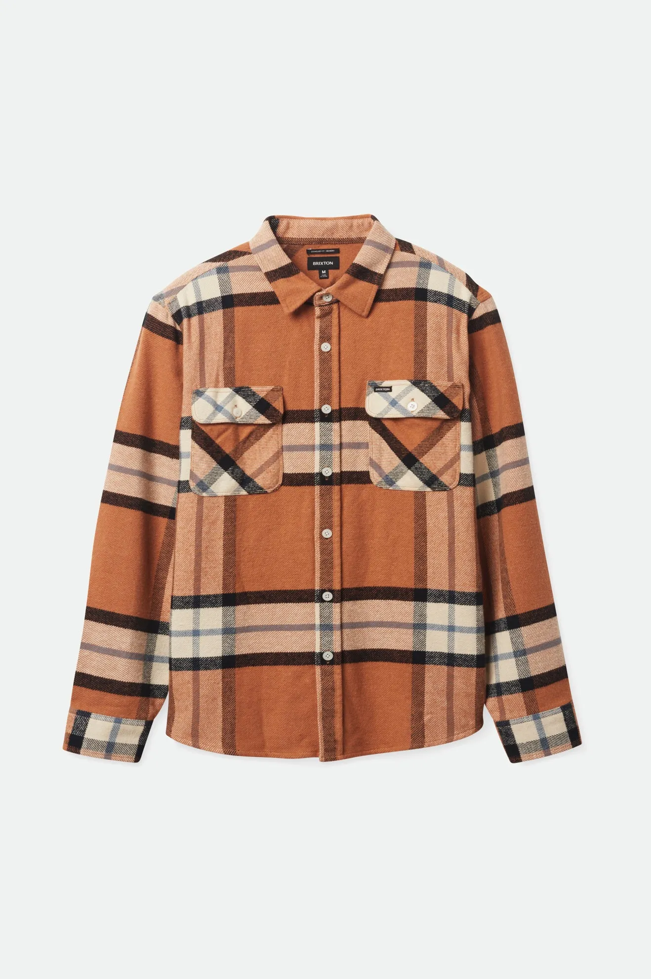 Bowery L/S Flannel - Mocha Plaid