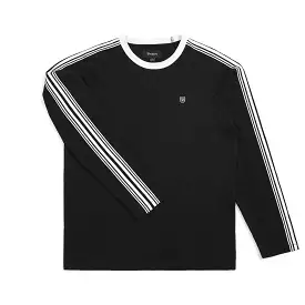 Brixton LS Este Knit Black/White