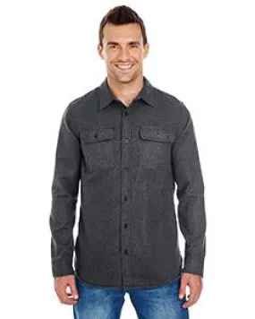 Burnside Solid Flannel BU8200 Charcoal