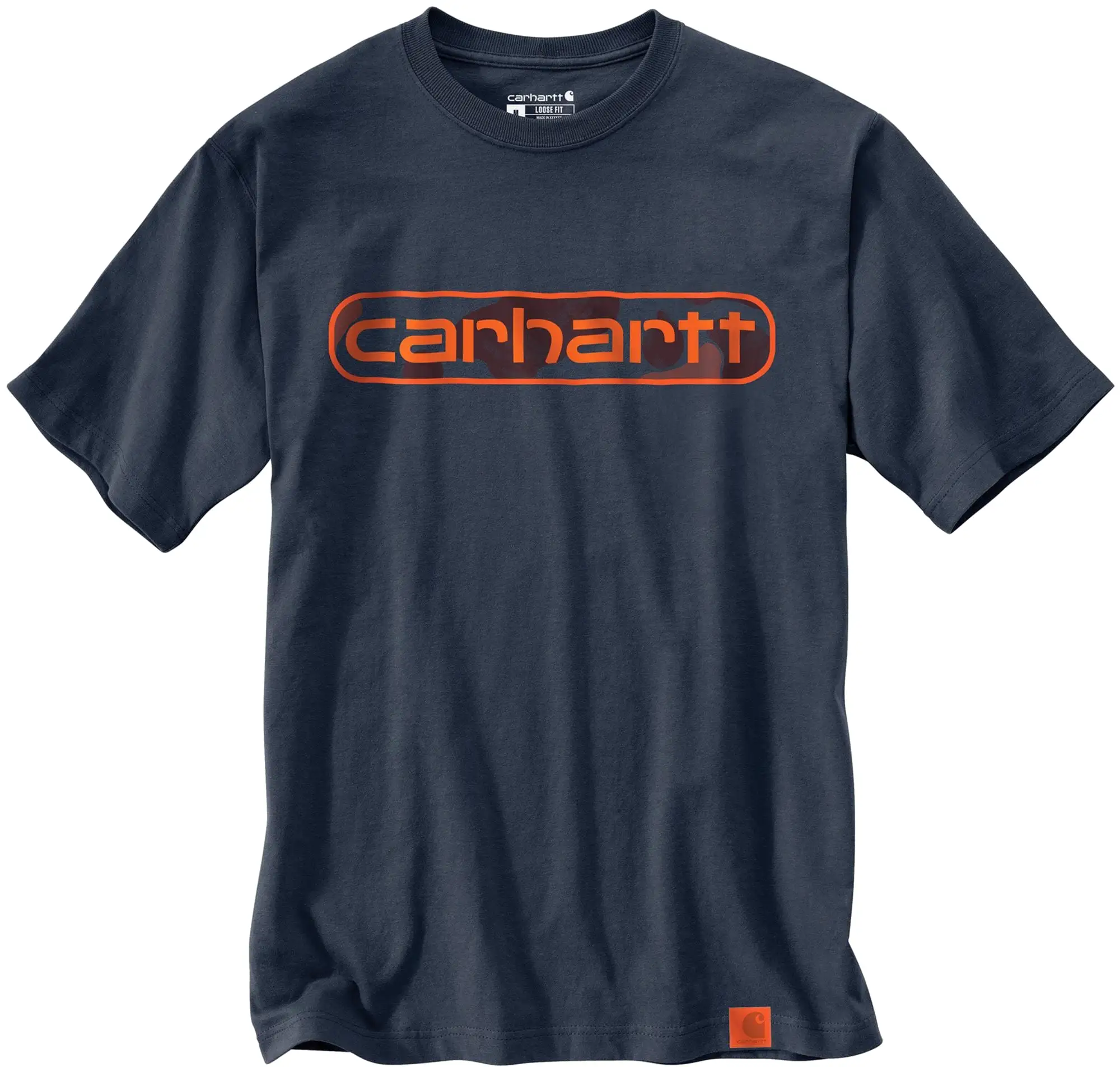 Carhartt Camo Logo Tee Bluestone