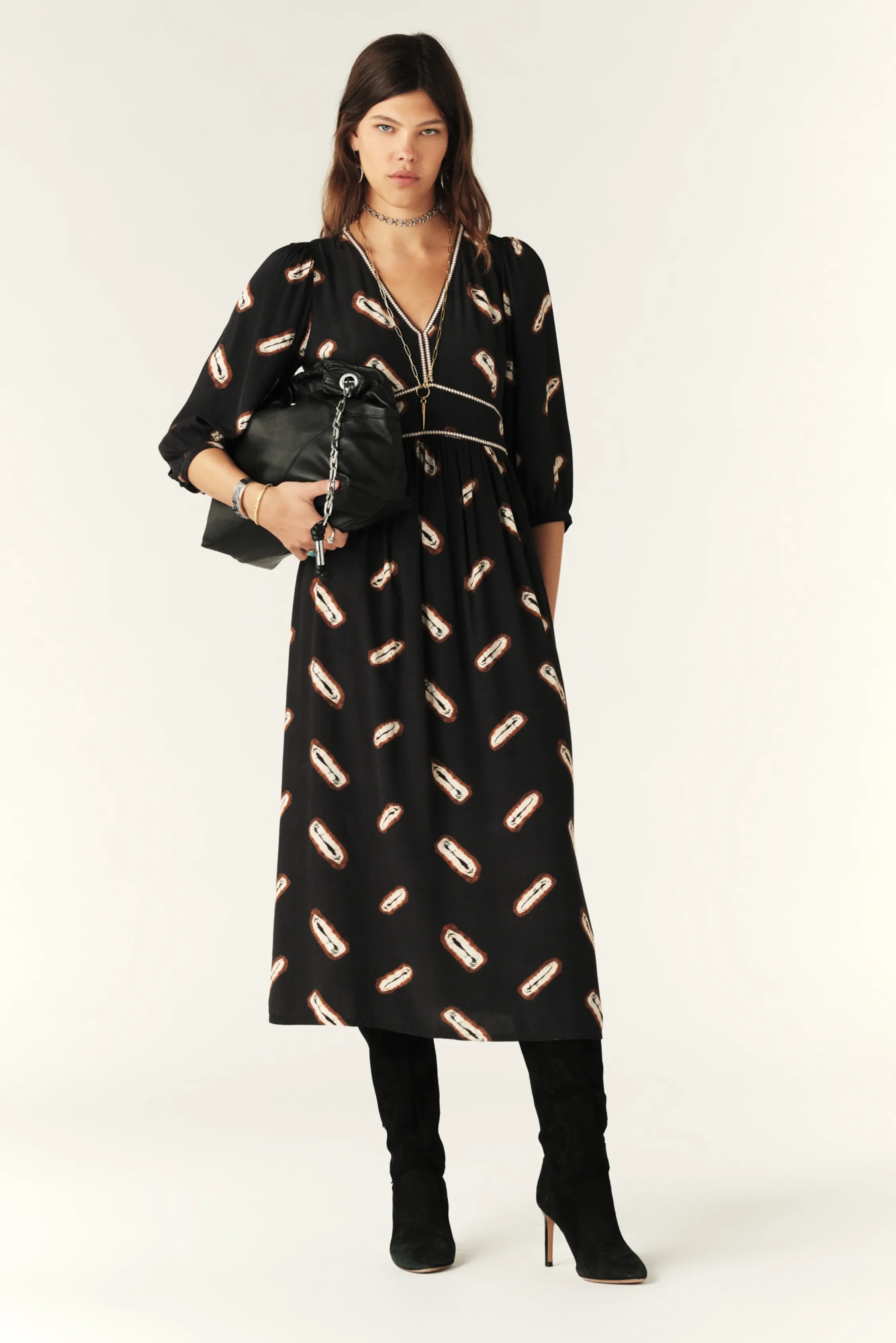 CASSIOPEE midi dress