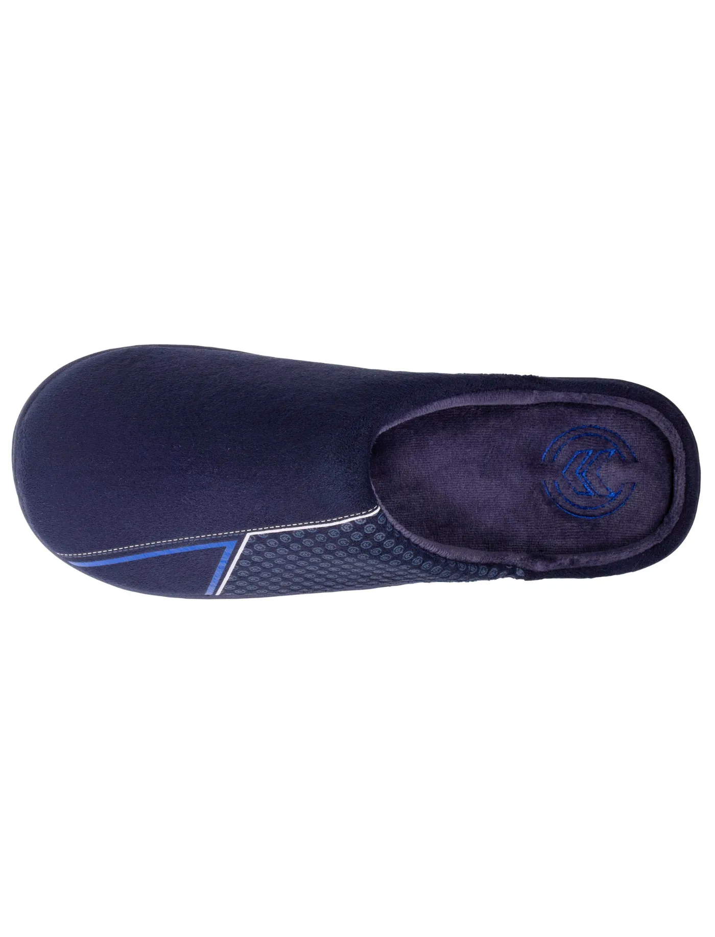 Chaussons mules Homme Chevrons Marine