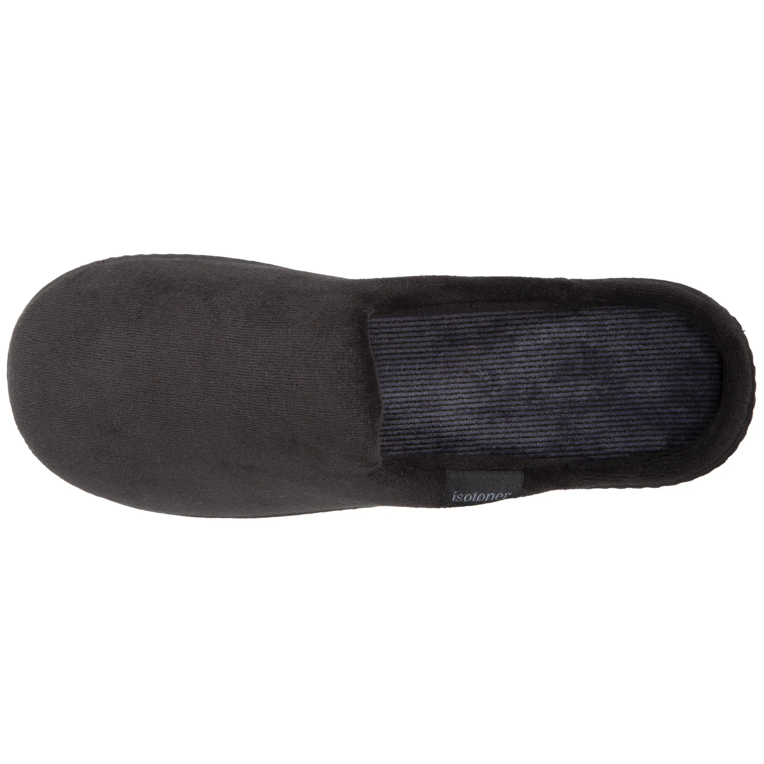 Chaussons mules Homme Noir Rayures