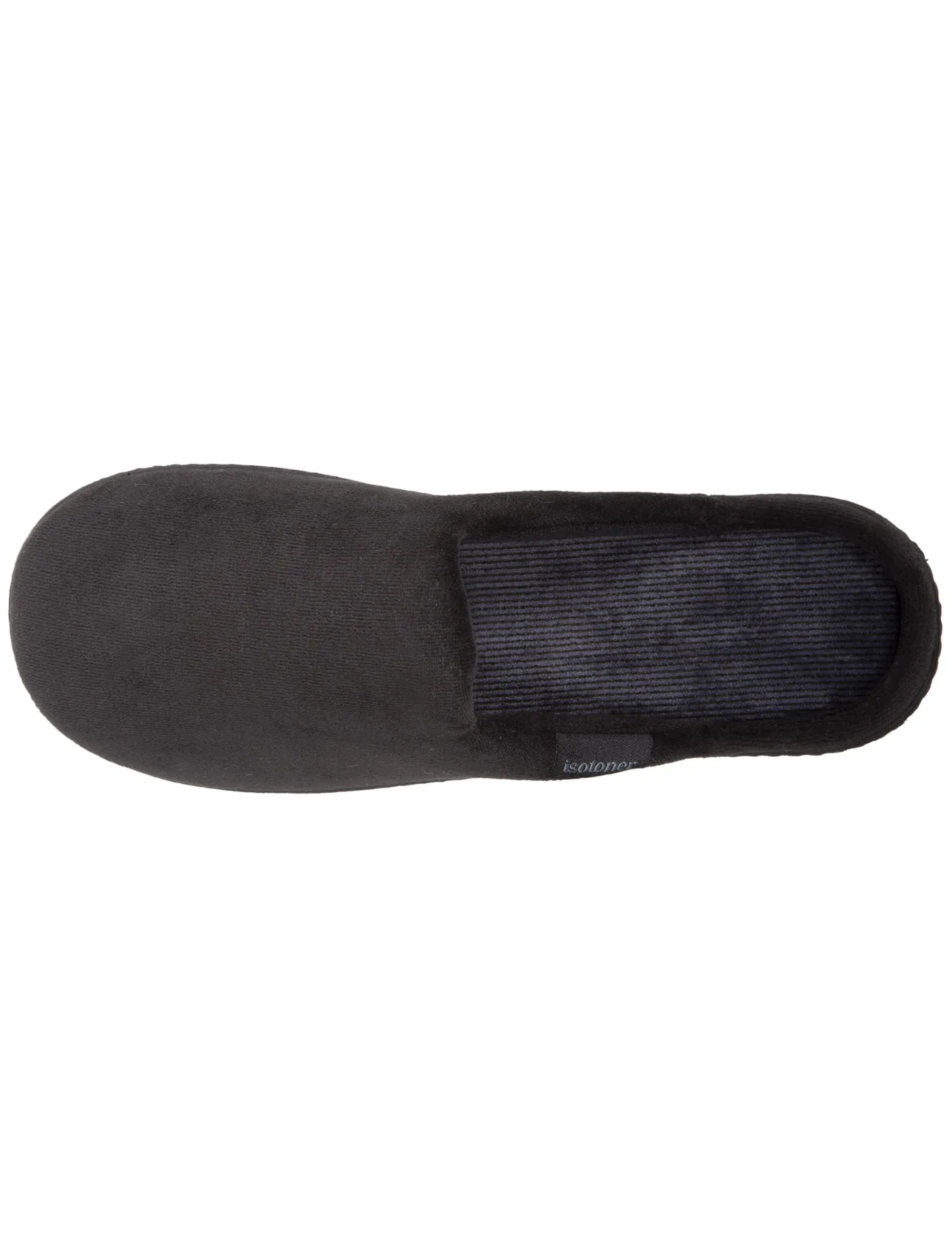 Chaussons mules Homme Noir Rayures