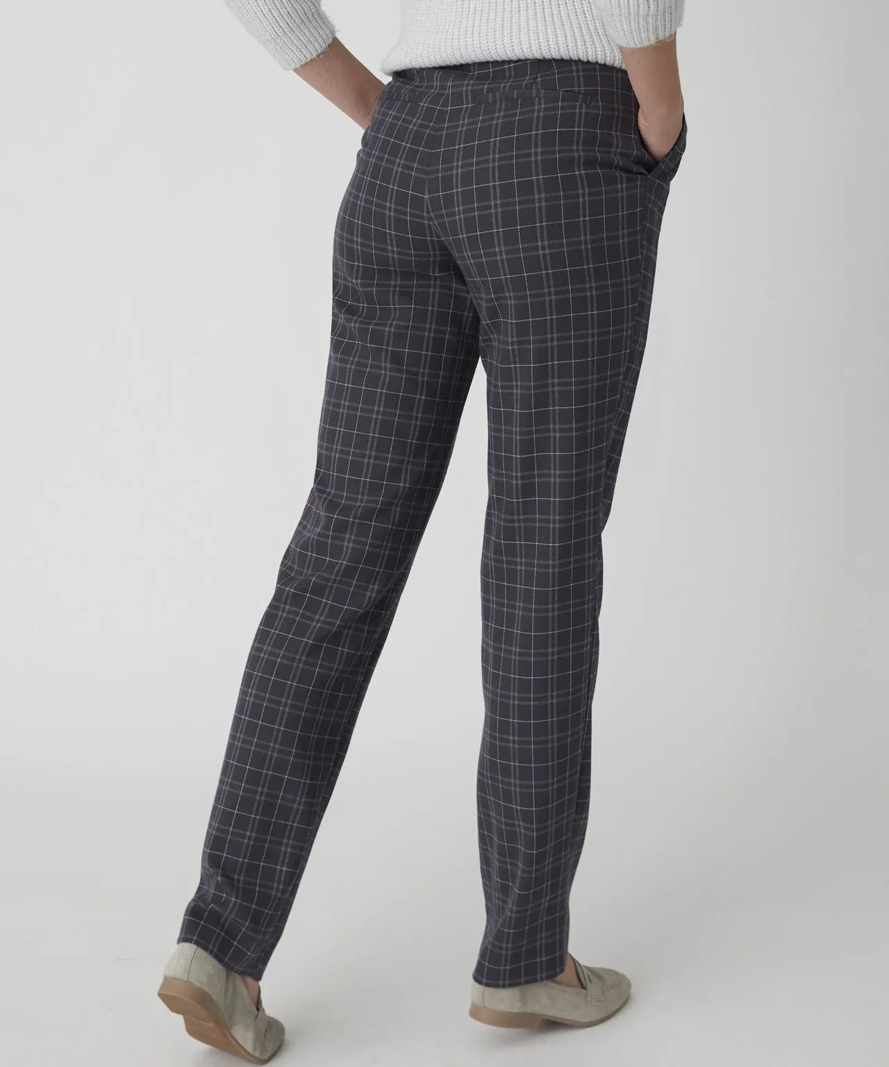 Check Flannel Trousers