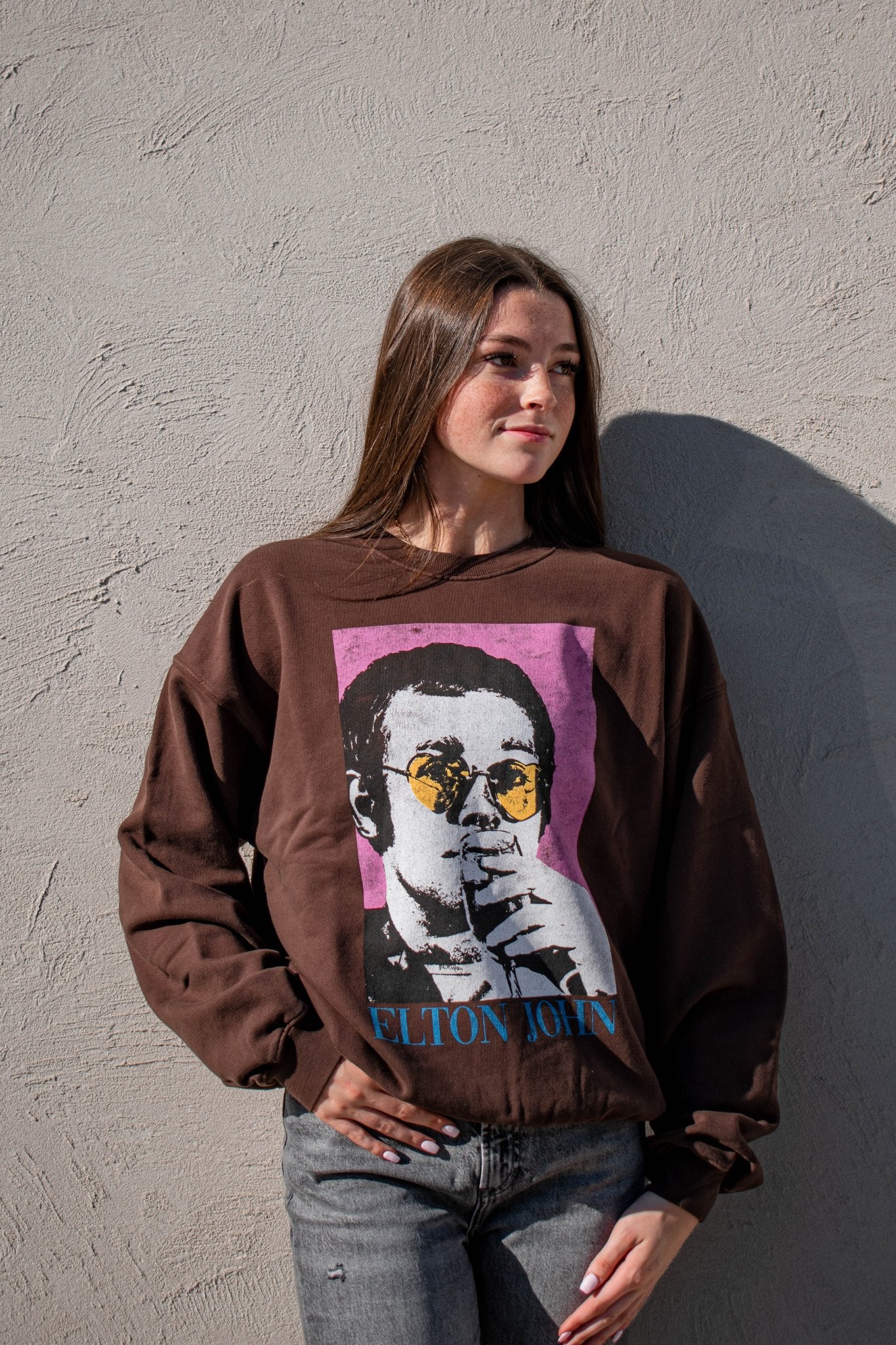 Day Dreamer: Elton John Heart Glasses Sweatshirt