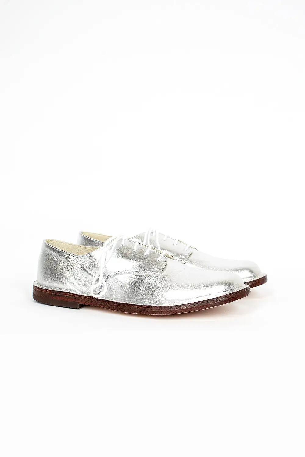 Easy Lace Up Shoe Silver