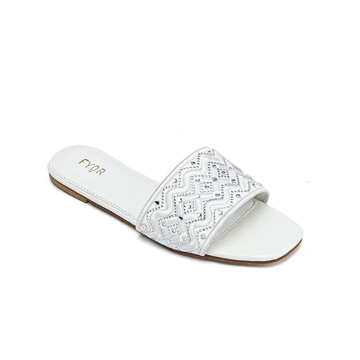 Embellished Sqaure toe sandal MY 320