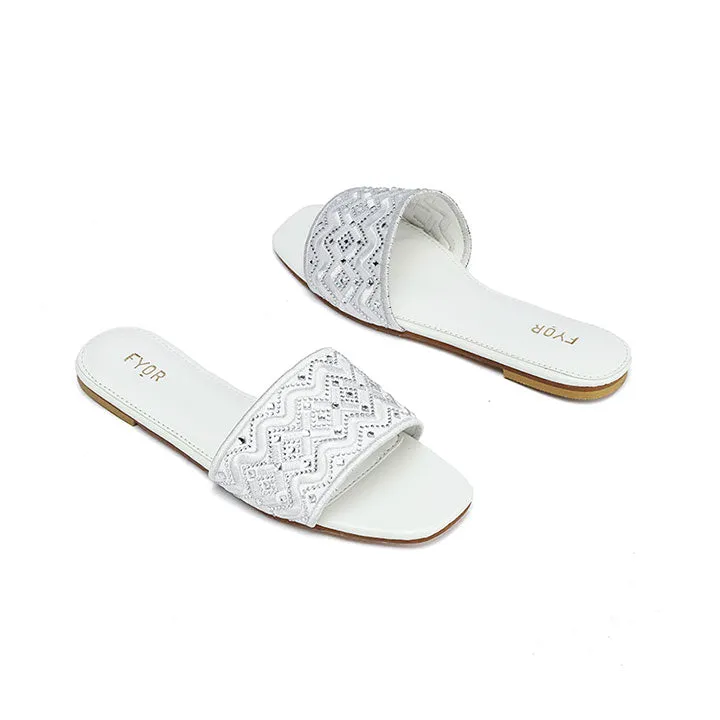 Embellished Sqaure toe sandal MY 320