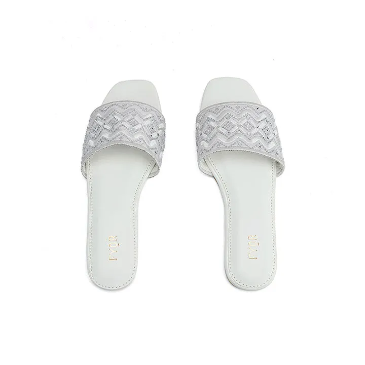 Embellished Sqaure toe sandal MY 320