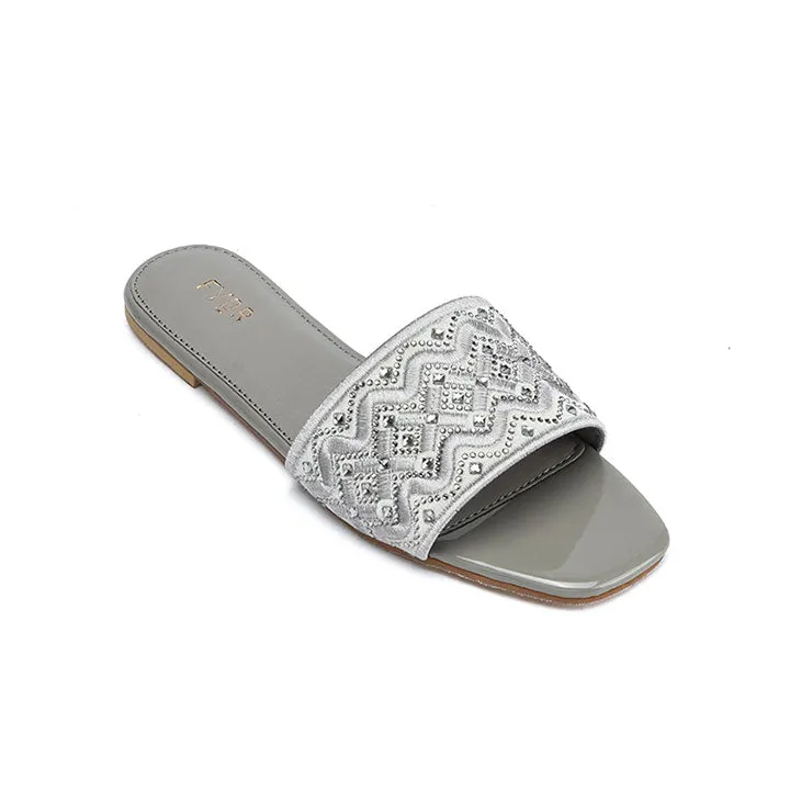 Embellished Sqaure toe sandal MY 320