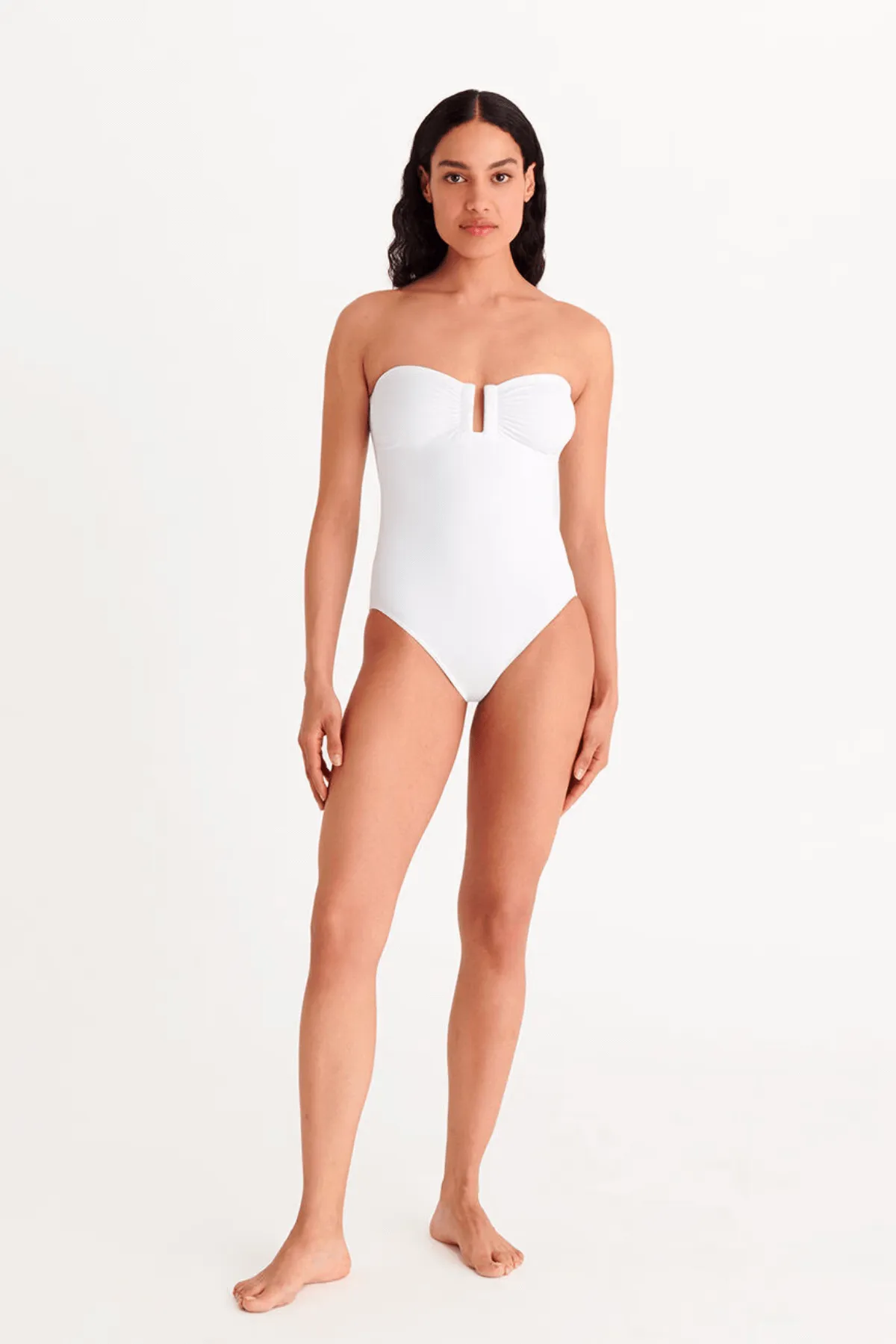 Eres Cassiopee Strapless One Piece Swimsuit - White