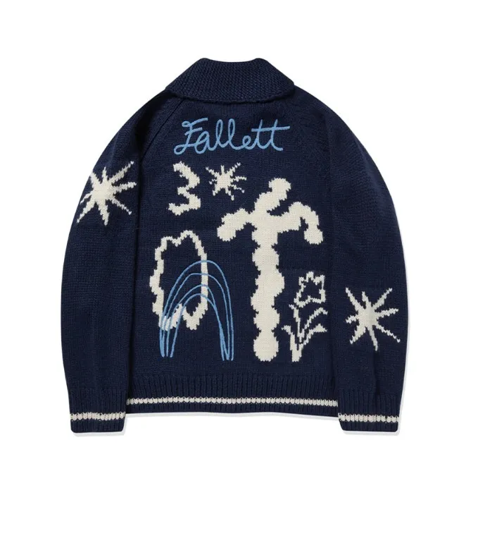 Fallett  |Casual Style Street Style Logo Cardigans