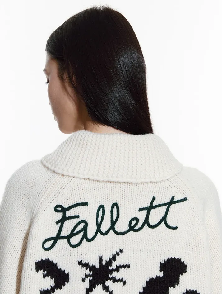 Fallett  |Casual Style Street Style Logo Cardigans