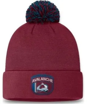 Fanatics Men's NHL Fanatics Colorado Avalanche 2024 NHL Draft Cuffed Knit Hat with Pom