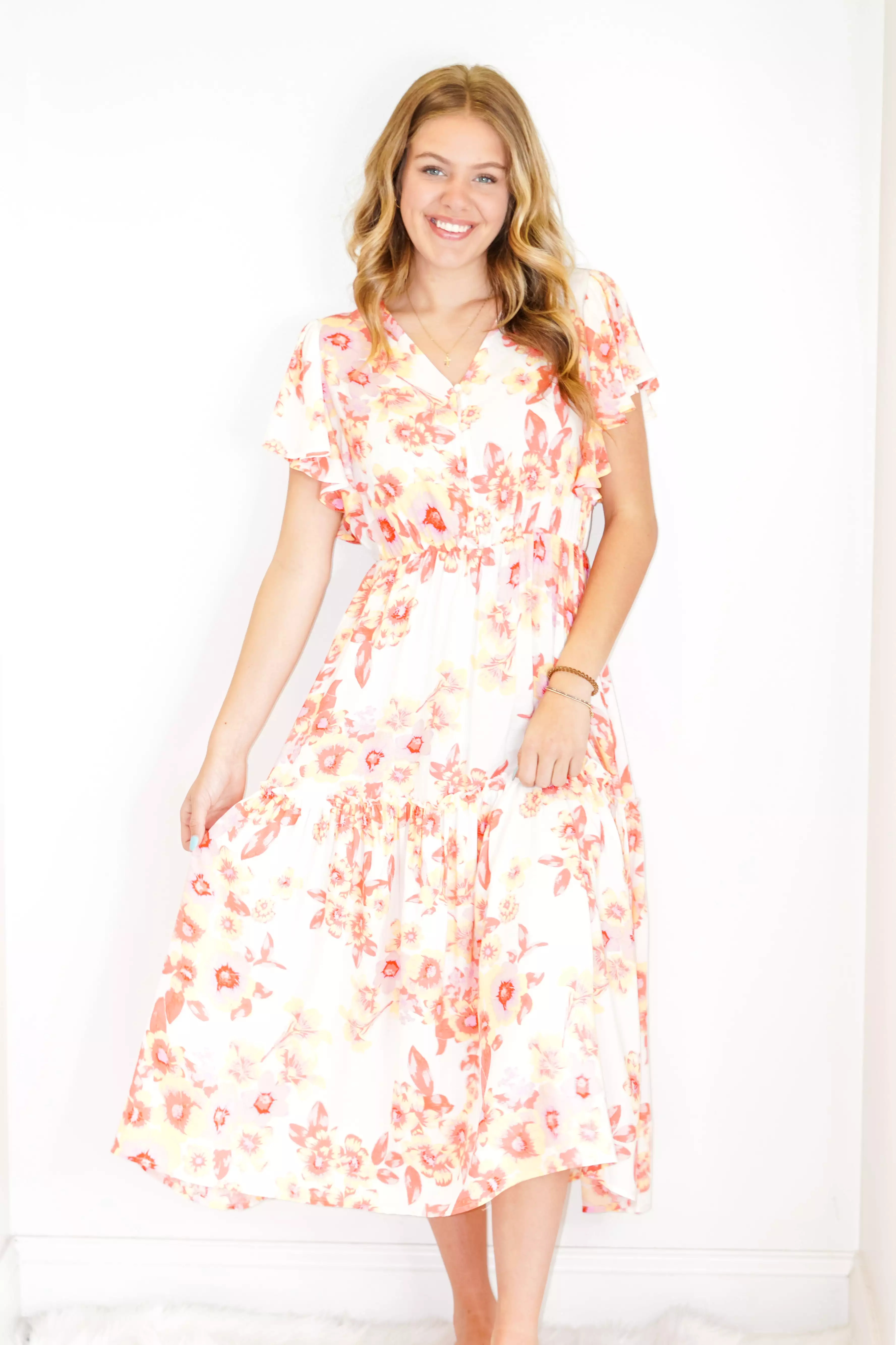 Farrah Floral Printed Dress