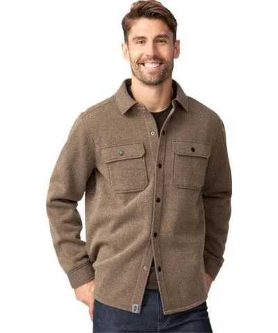 Free Country Men's Fleece Twill Snap Front Shirt