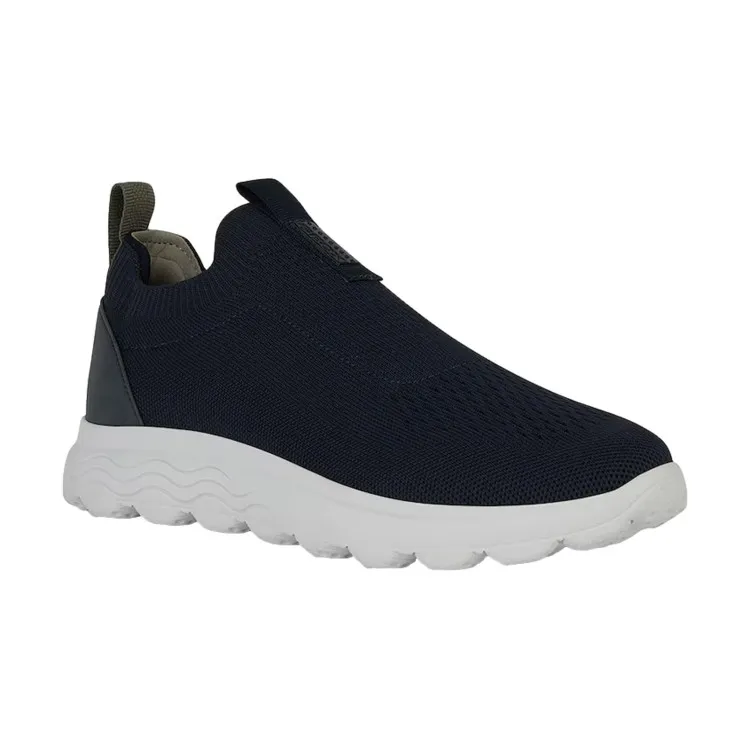 GEOX U SPHERICA  U25BYA Sneakers Uomo Slip on In Maglia Blu