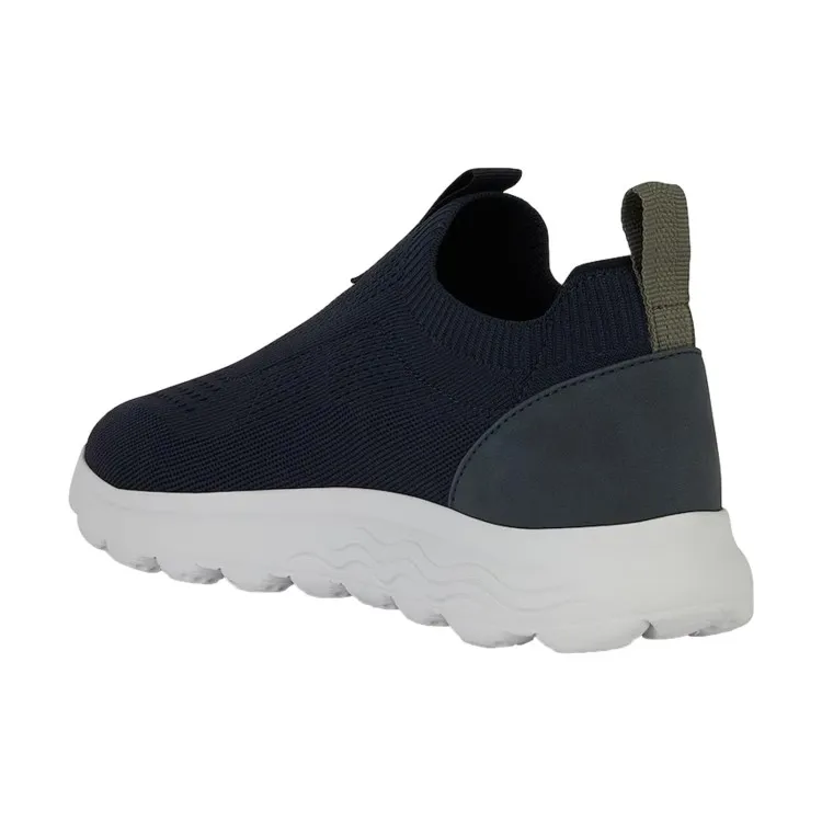 GEOX U SPHERICA  U25BYA Sneakers Uomo Slip on In Maglia Blu