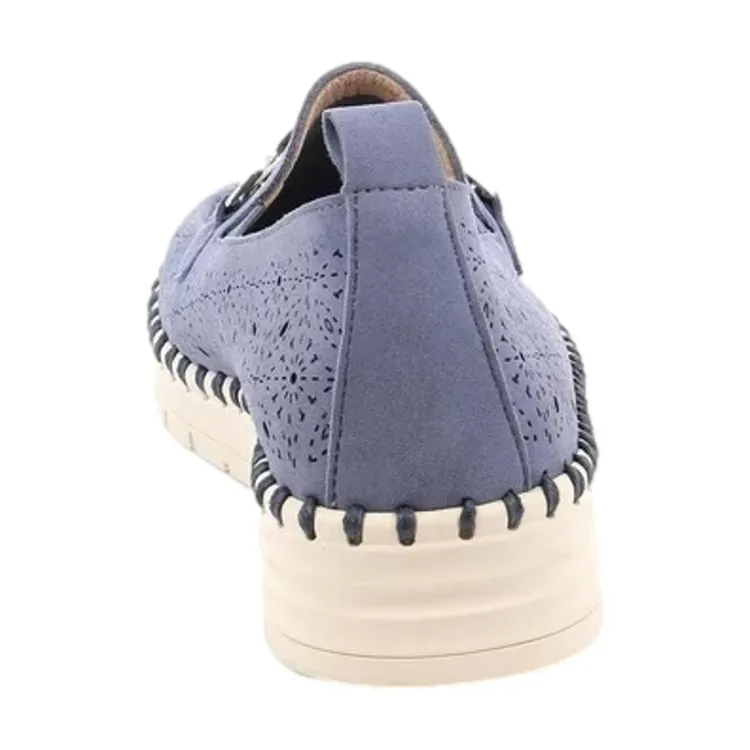 Grunland Mocassino Slip on ultra leggera SC4184 SAVI Blu