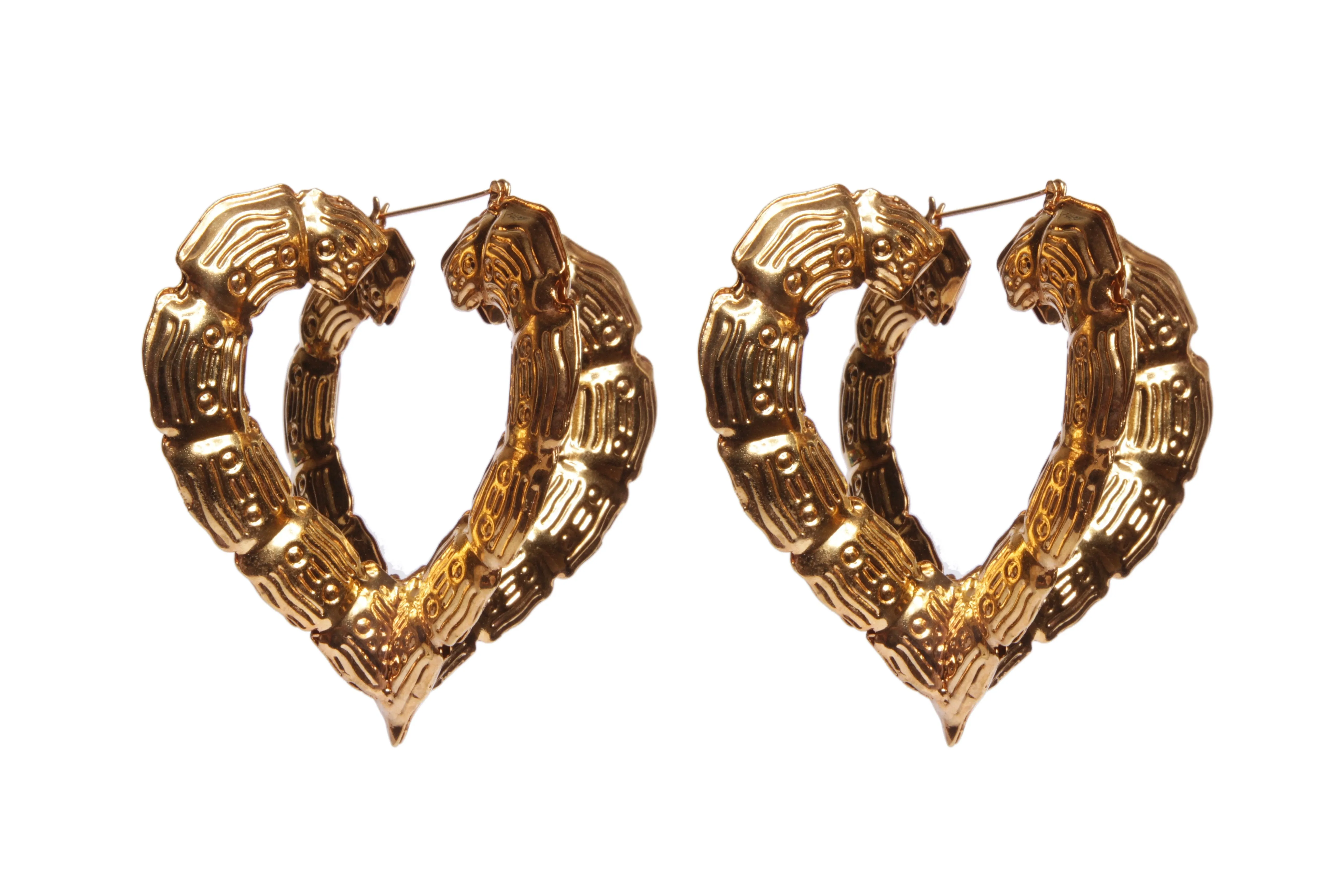 Heart Bamboo earrings