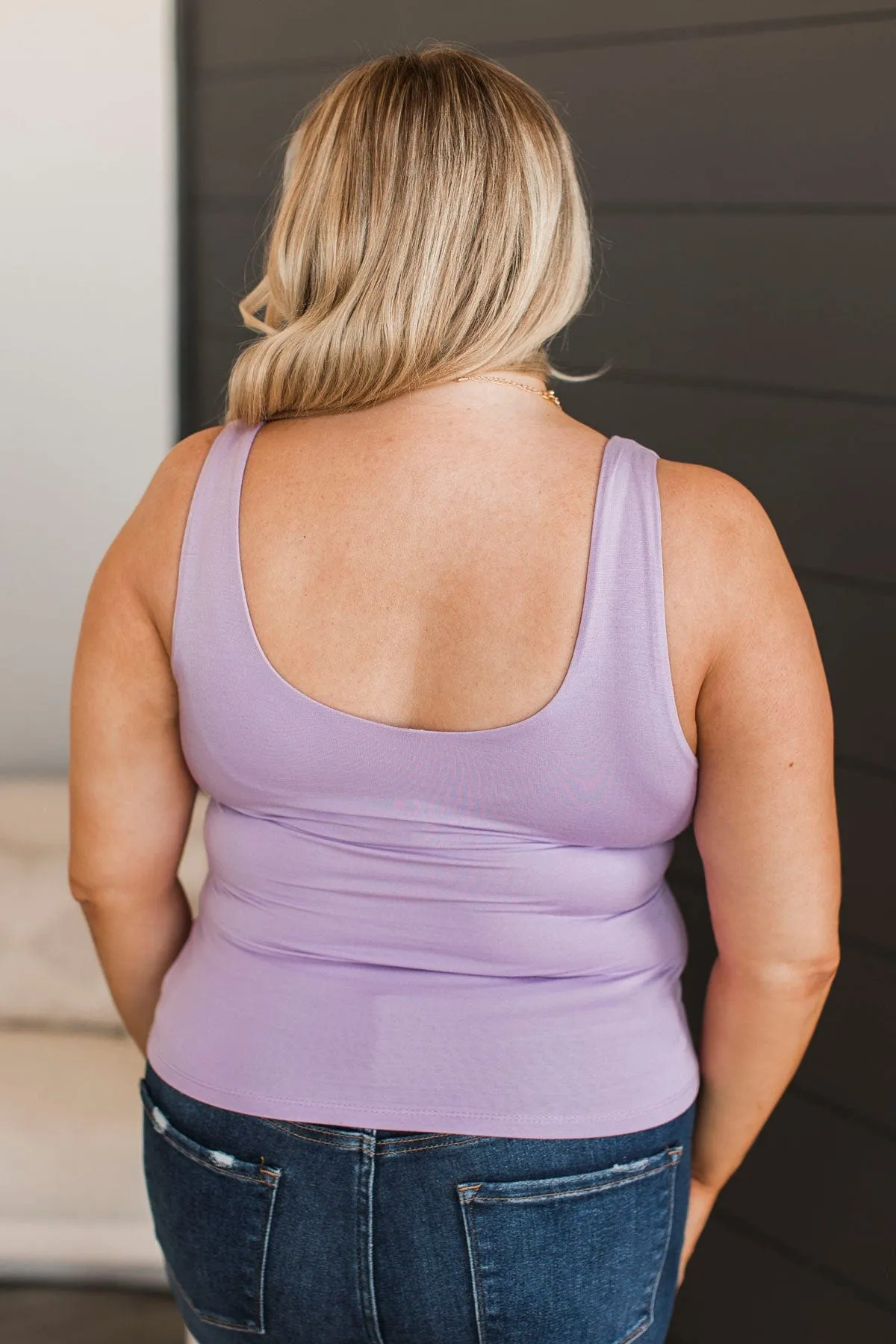 Isn't She Lovely Knit Tank Top- Lavender