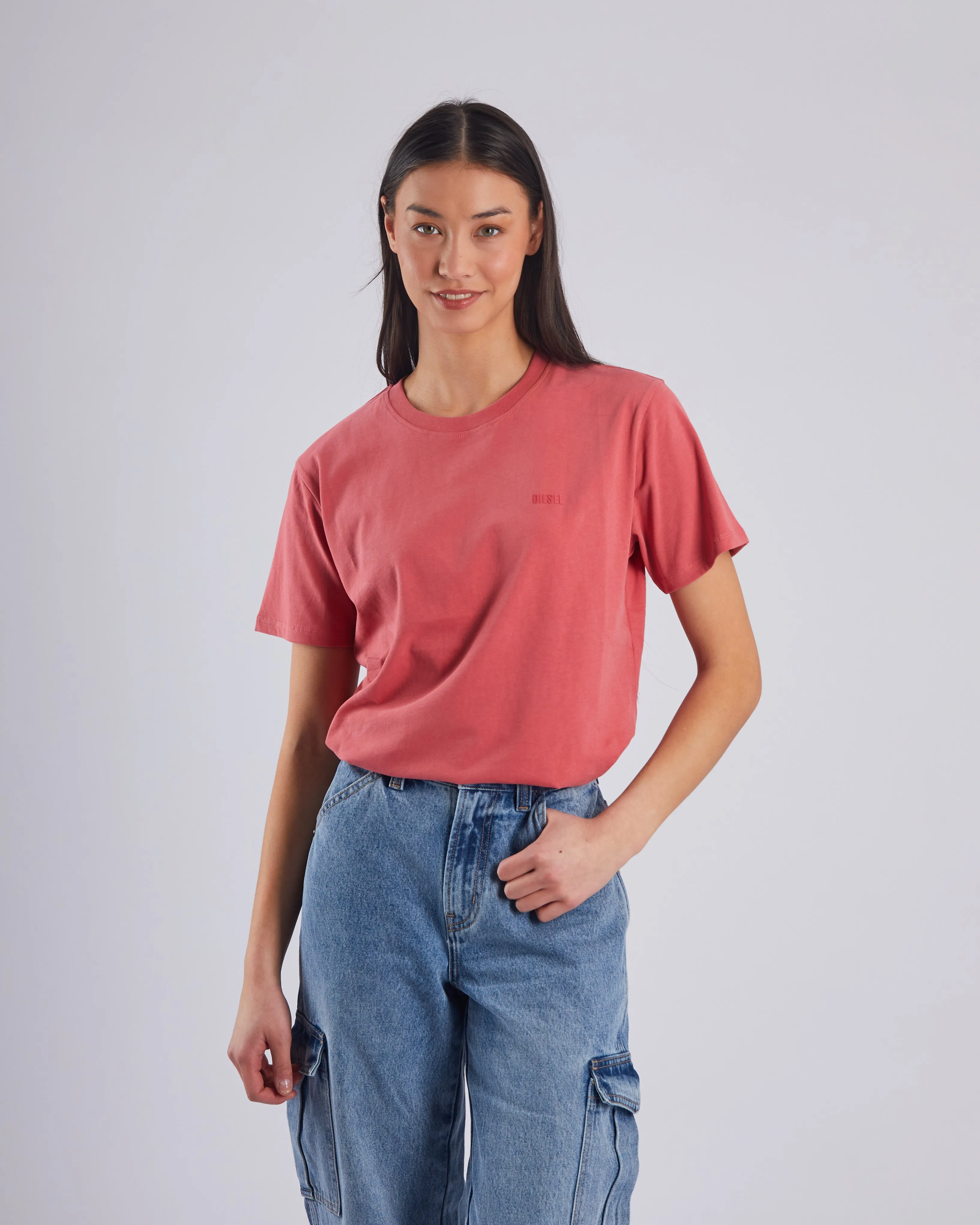 Jada Basic O Neck Raspberry Kiss