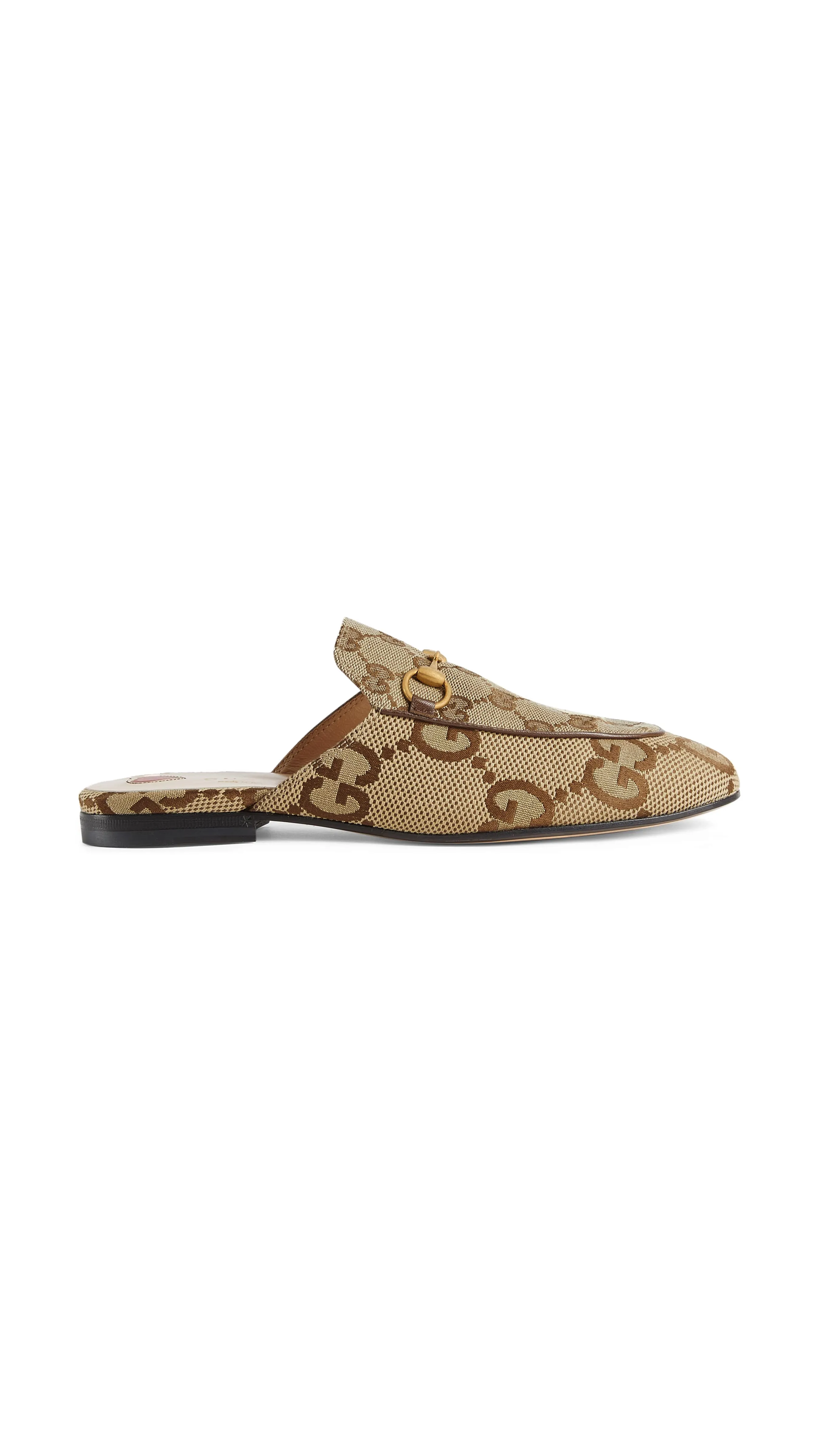 Jumbo GG Princetown Slipper - Beige/Camel