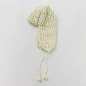 KHA:KI（カーキ） ハンドニット フライトキャップ / レディース ニット帽 帽子 無地 Hand Knit Flight Cap