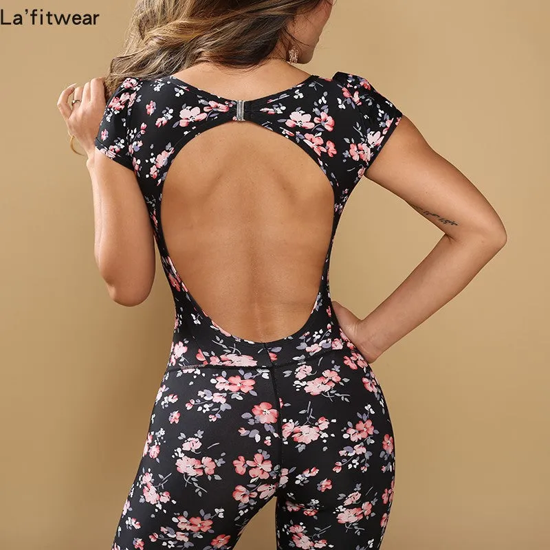 La Fitwear Jumpsuit Garden Black