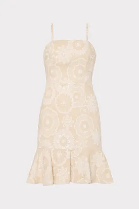 Linen Embroidered Dress