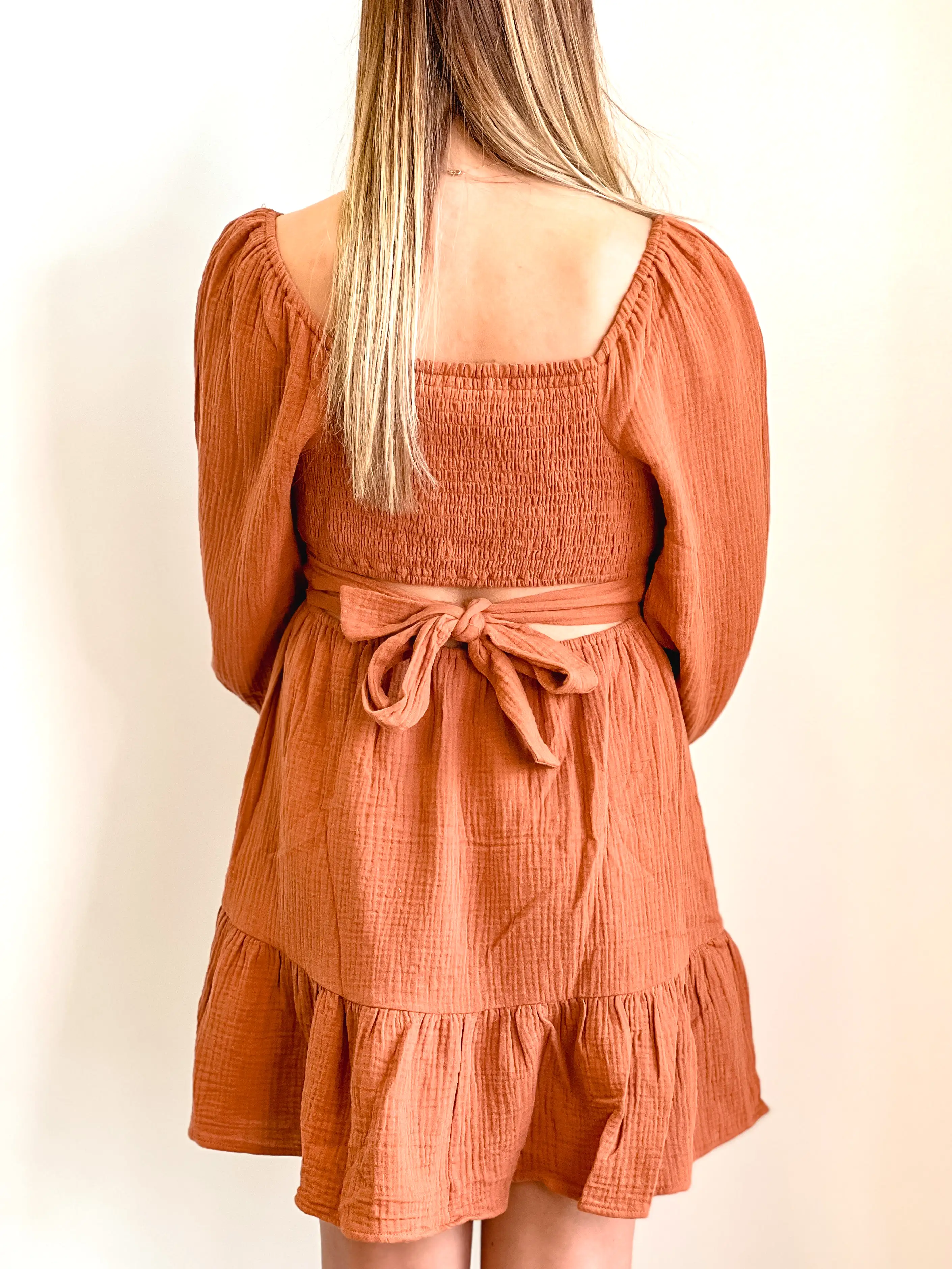 Lola Gauze Peasant Dress