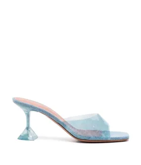 LUPITA GLASS 70MM DENIM MULES